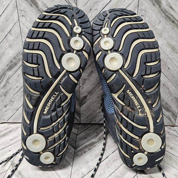 Merrell Hydro J12750 Athletic Training Sneakers Blue Womens 11 Mens 9 - Picture 8 of 8